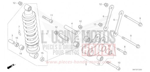 COUSSIN ARRIERE ADV750S de 2025